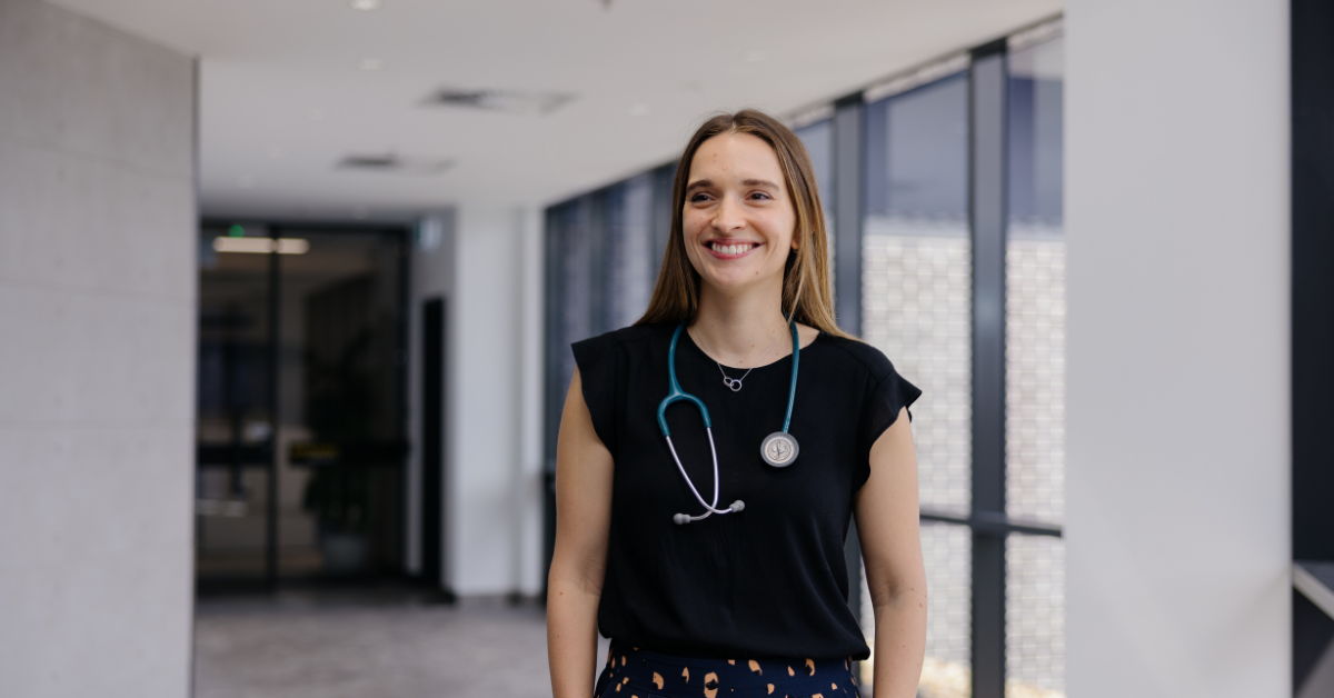 Happy locum doctor