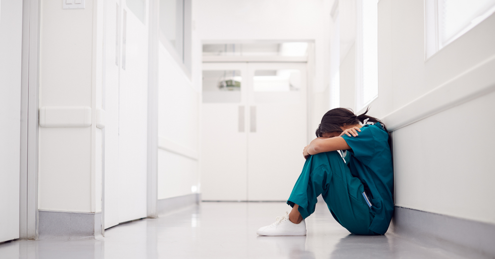 Stressed doctor
